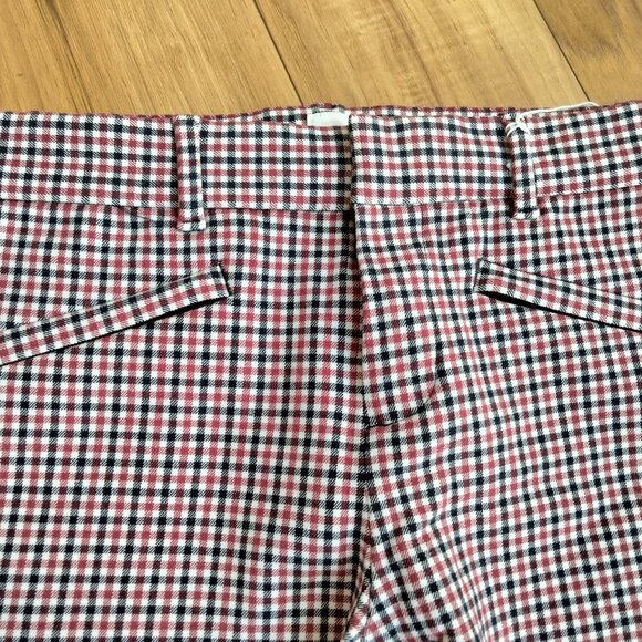 *NEW- GAP Golf Pants Sz 2 Petite - checkered/check gingham pattern ankle crop - Picture 1 of 9